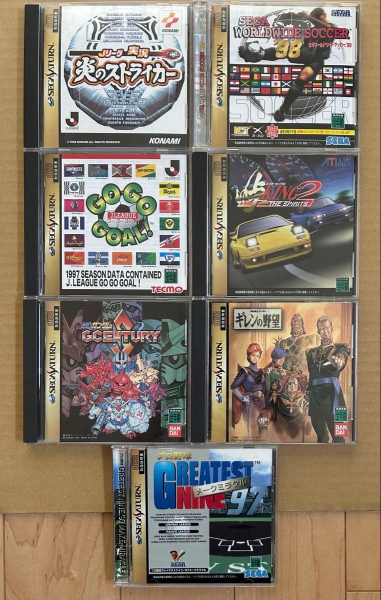Sega Saturn console, 25 games, 2 controllers, memory set, Tested from Japan