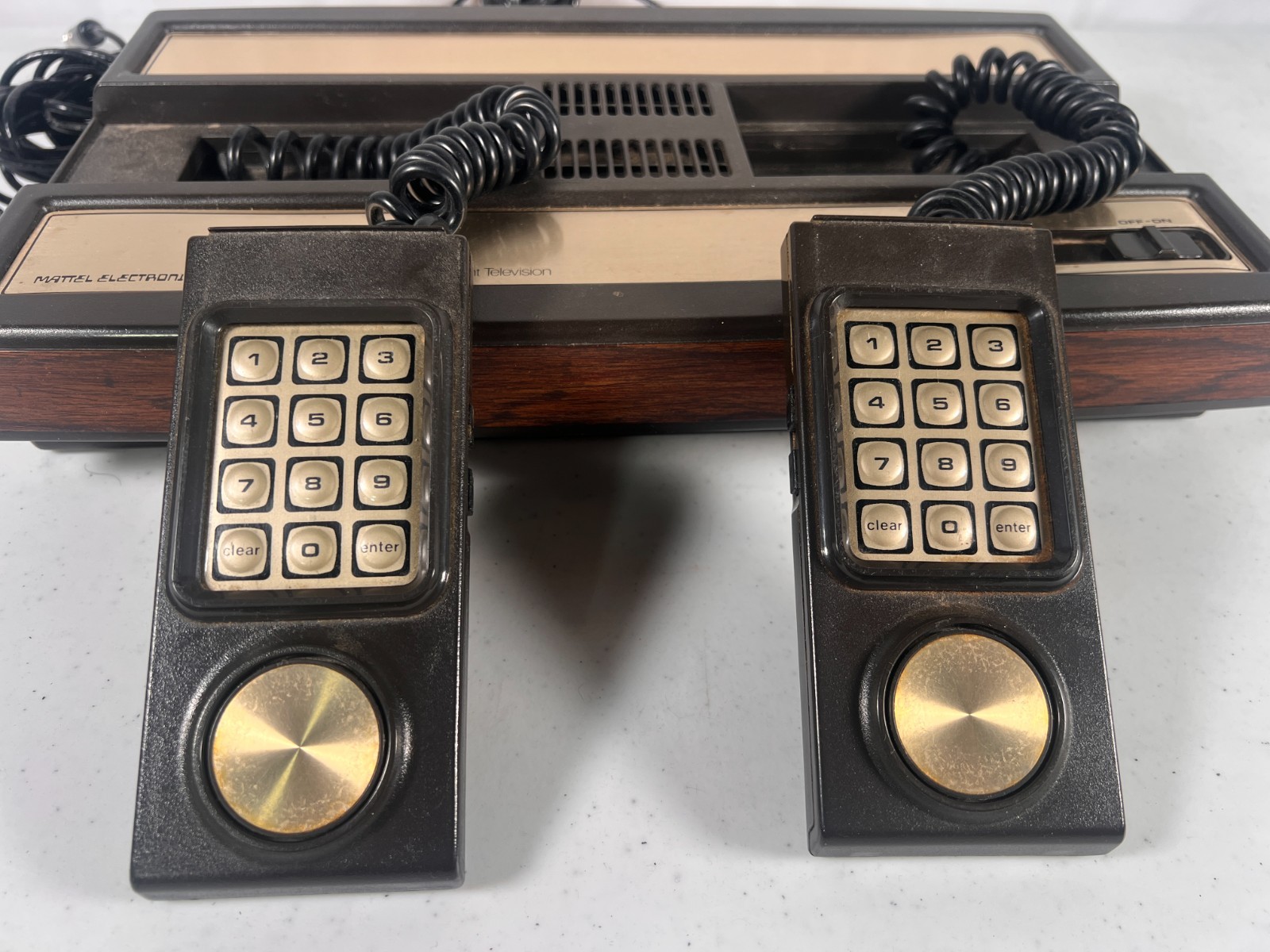 Intellivision Game Console Vintage Mattel 1981 Hong Kong