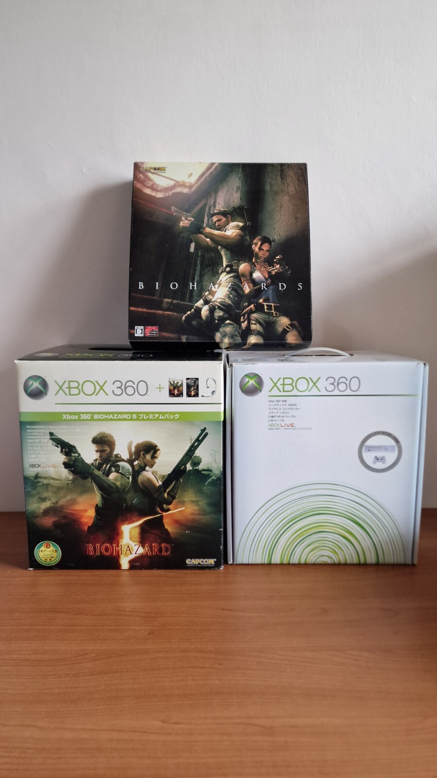 Biohazard 5 Deluxe Edition Console XBOX 360 Premium Pack 60GB Used