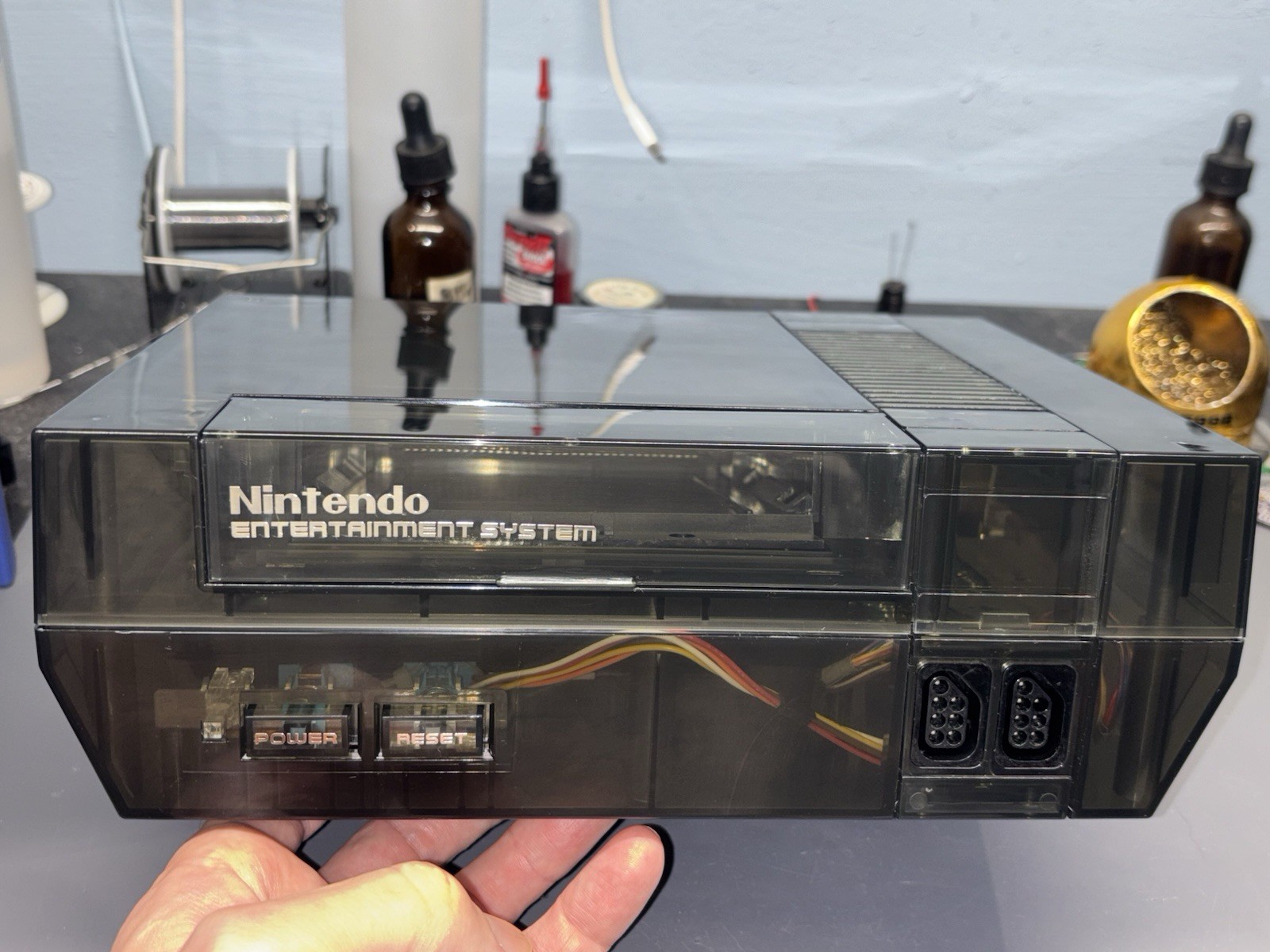 Ultimate NES RGB Nintendo Front Loader Full Recap LED Expansion Audio NESRGB V5