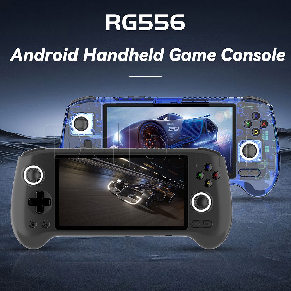 RG556 5.5″ Anbernic Black Handheld Game Console nisoc T820 5500mAh