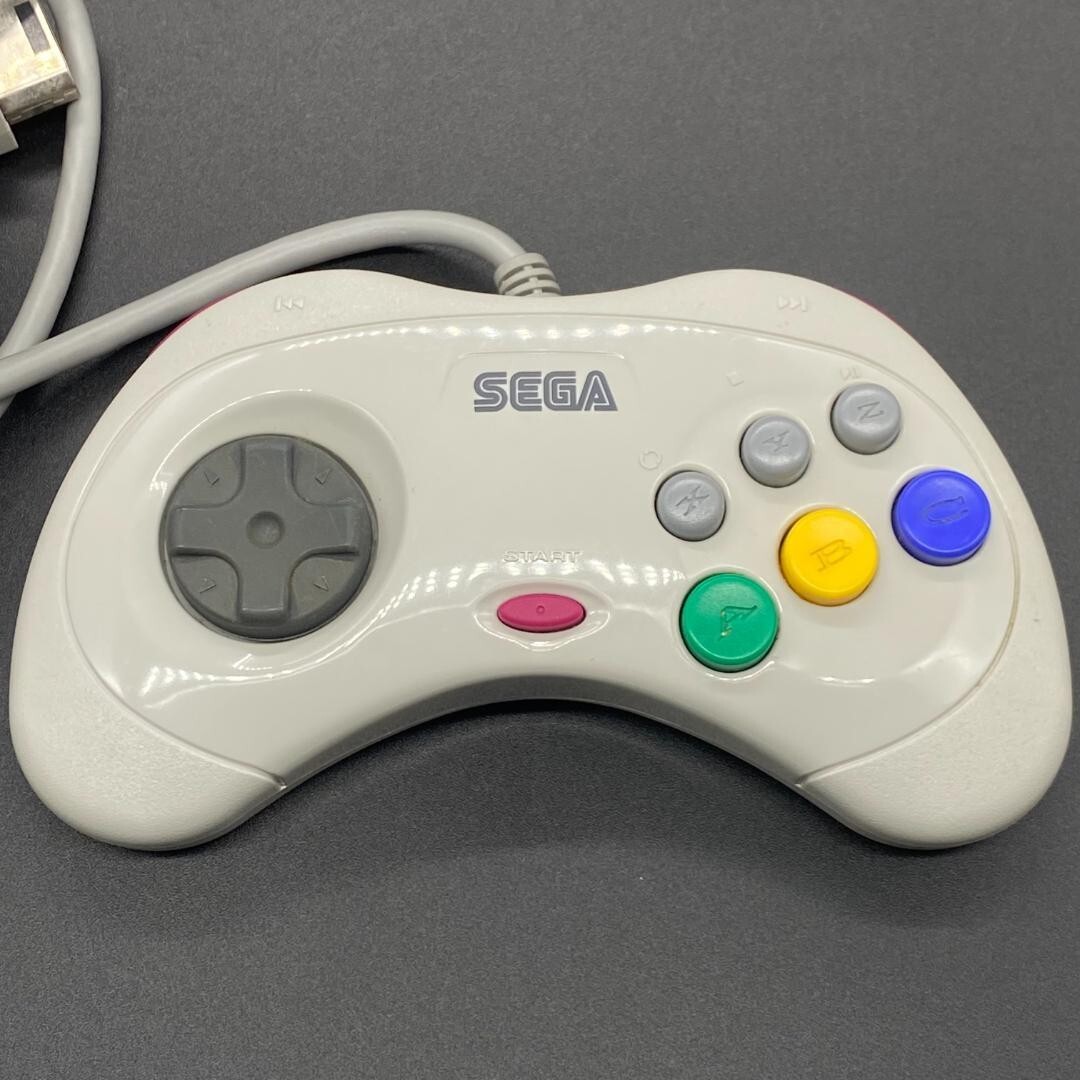 Sega Saturn White Console HST-3220 Tested Works Japanese NTSC-J Retro Game Syste