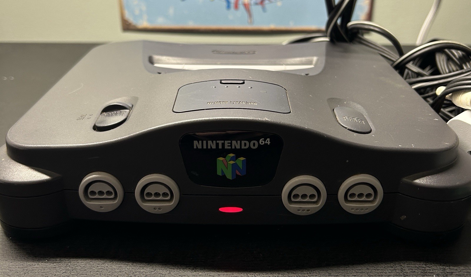 Vintage Nintendo 64 N64 NUS-001 USA Console W/ Cords! No Controller.