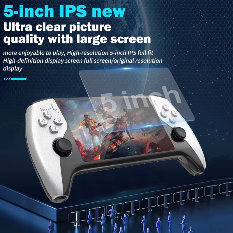 SF3500 Retro Handheld Video Game Console Linux System 5.0 Inch 854*480 IPS Scree