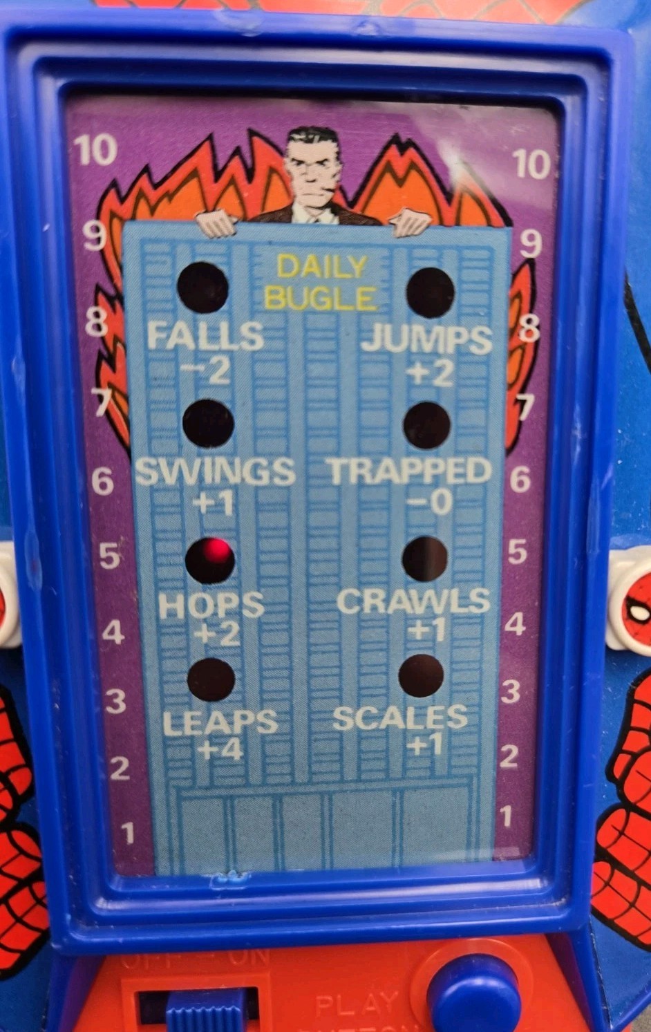 Vintage 1980 Marvel Comics Bandai Spider-Man Rescue Electronic Game