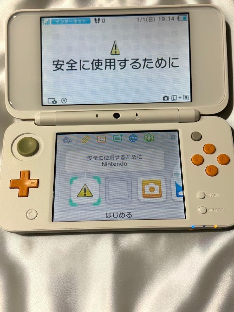 [EXC] New Nintendo 2DS XL LL White Orange Console Stylus Japanese ver w/Box