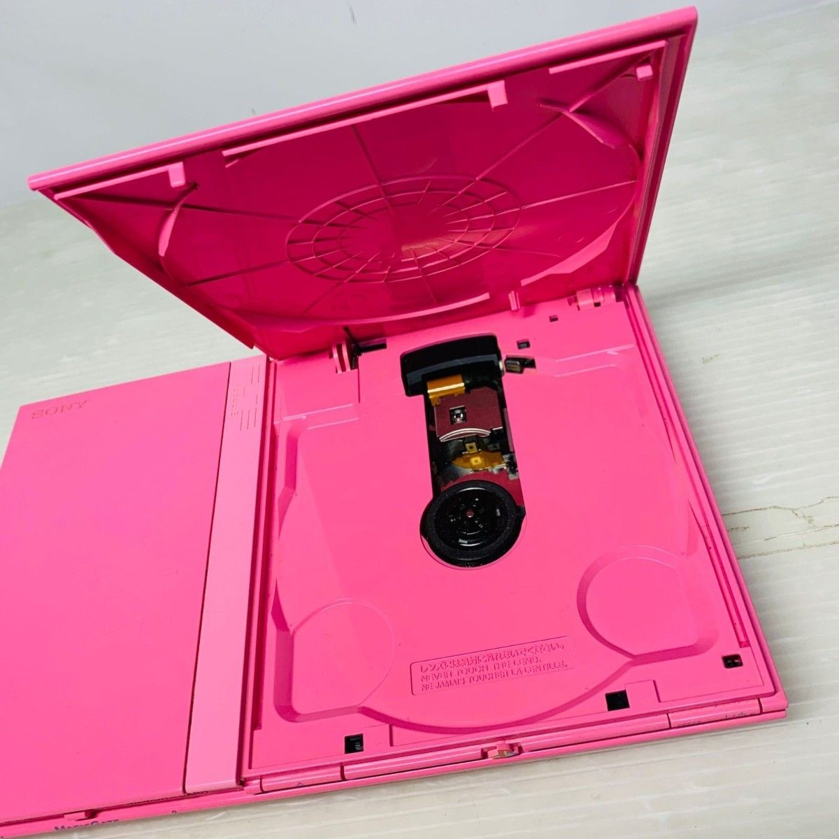 PlayStation 2 PS2 Slim SCPH-77000 Pink Console Controller Tested Working Used
