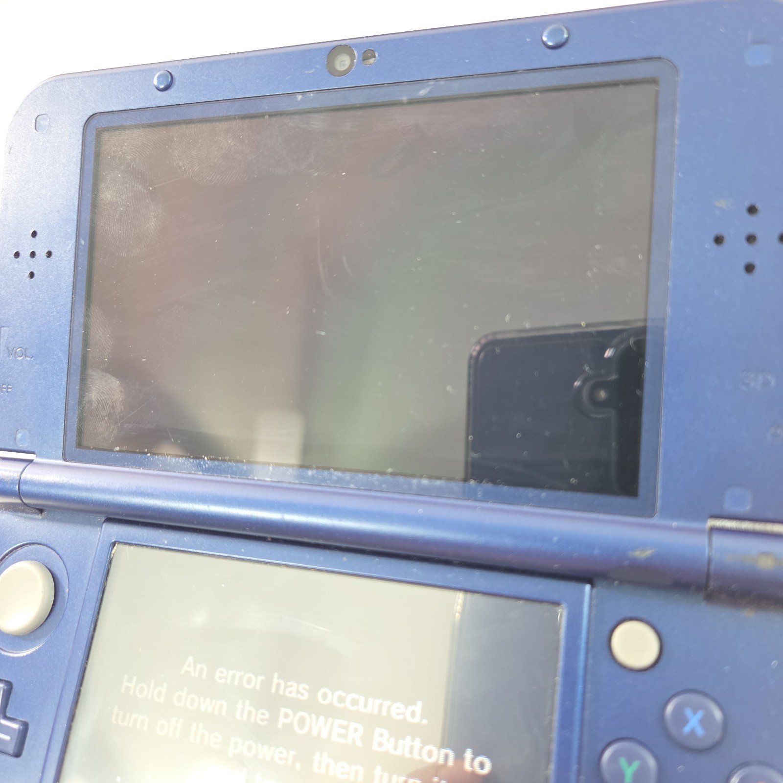 Nintendo 3DS XL Galaxy Edition Handheld System FOR PARTS OR REPAIR ONLY READ