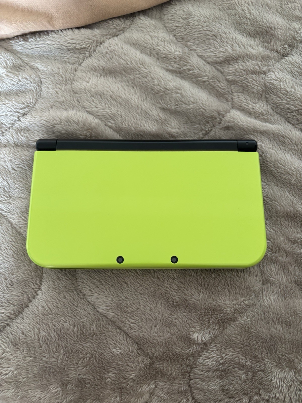 Nintendo New 3DS LL XL Lime Black Console Tested Working Charger Japanese