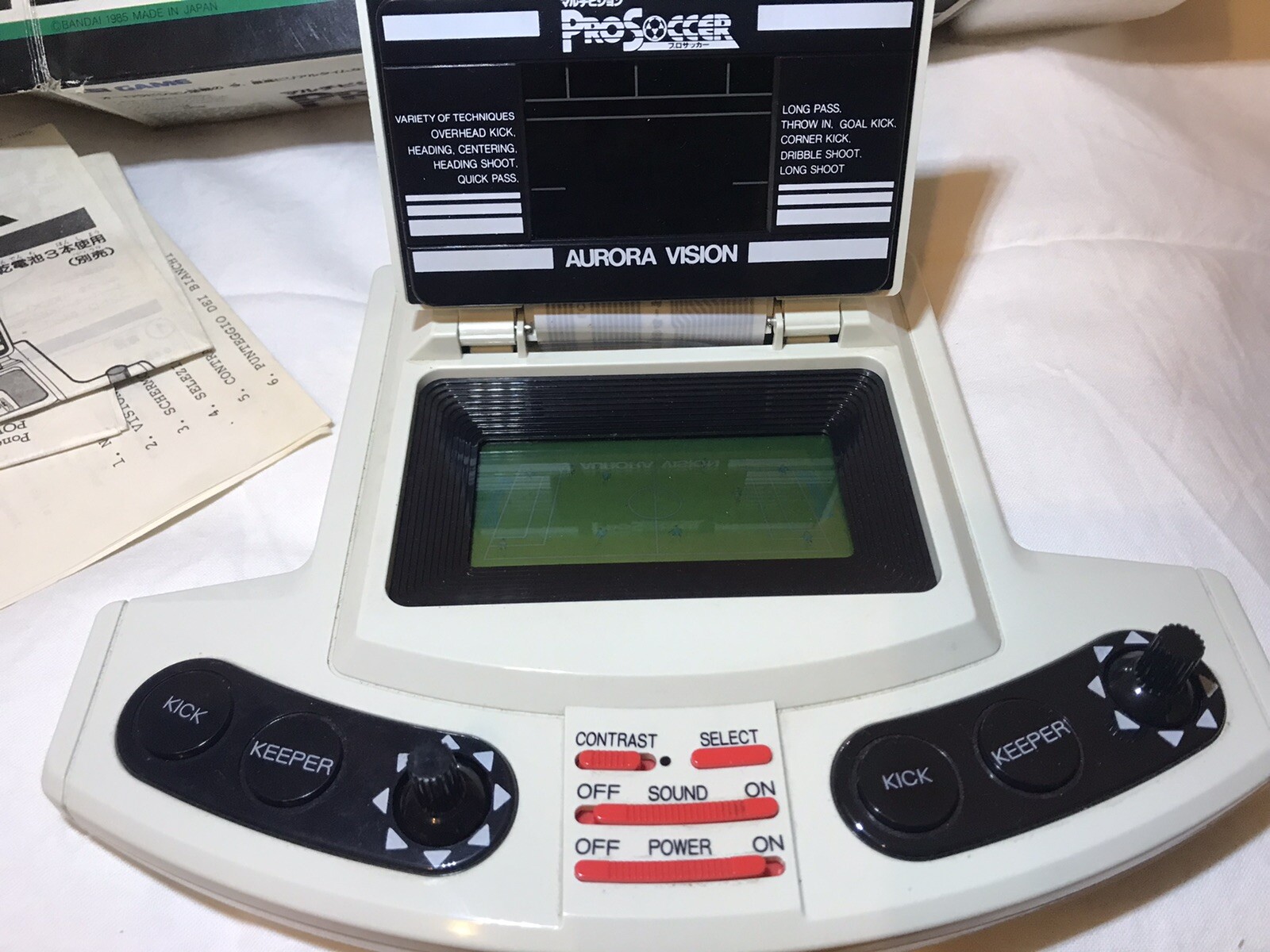 Bandai ProSoccer LSI Japan Gig Italy Never Used Vintage 1985 Video Game