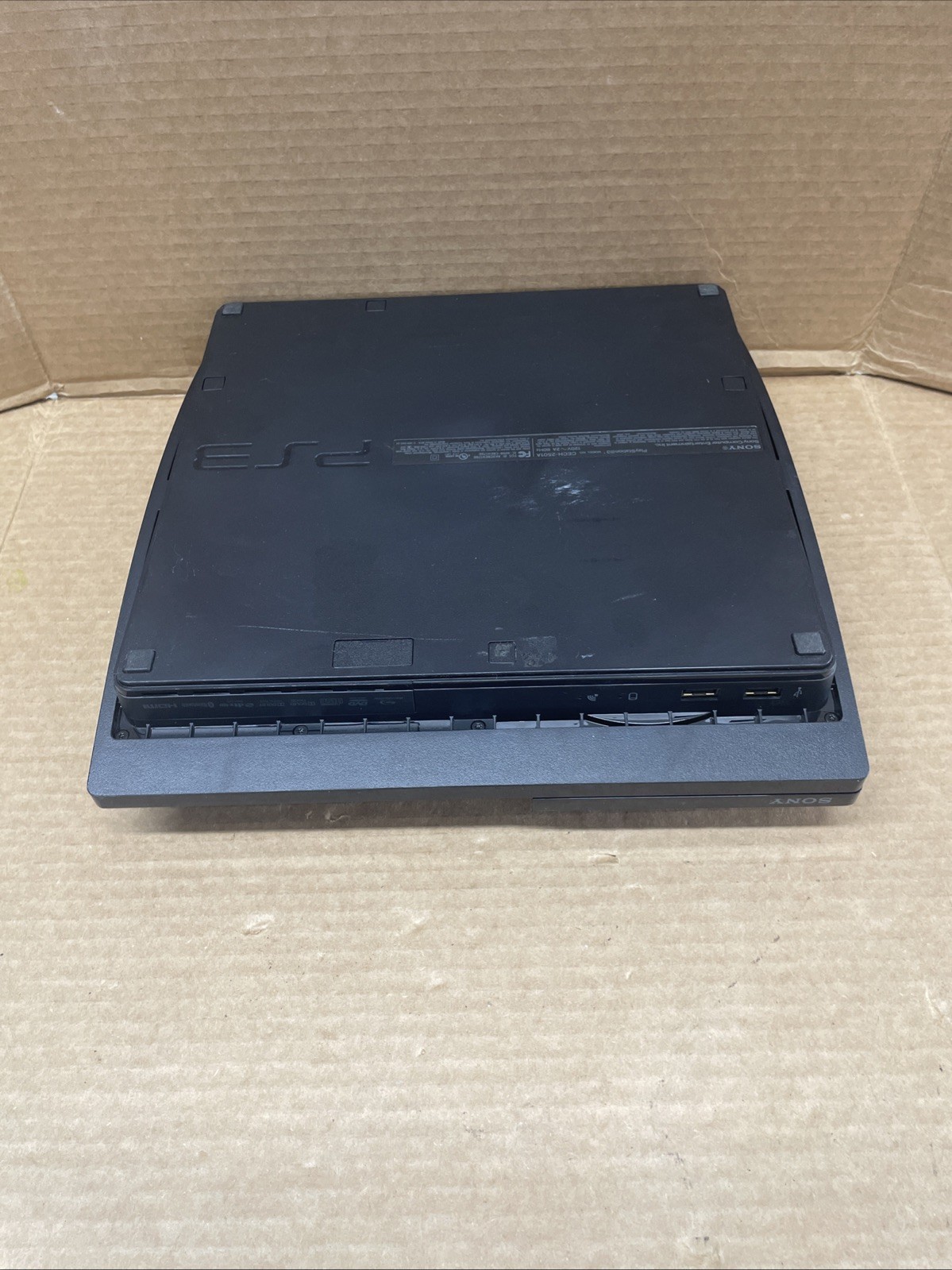 Sony PlayStation 3 Slim CECH-2501A Black Console HDMI Ethernet USB-A for Parts