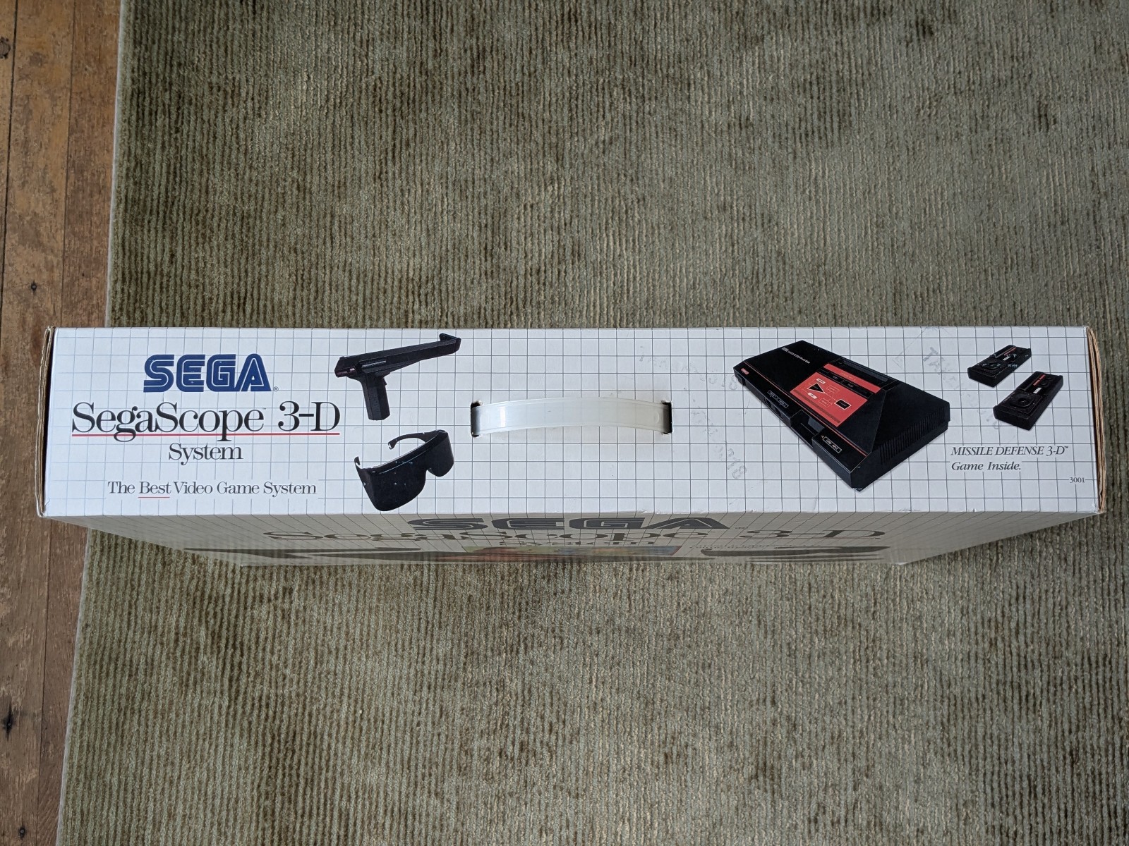 Sega Master System Console Sega Scope 3-D Complete CIB Rare Variant SegaScope