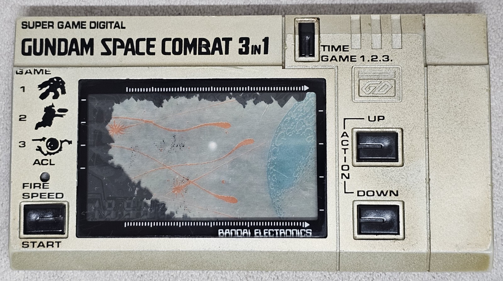 Gundam Space Combat 3 in 1 Super Game Digital Bandai Electronics