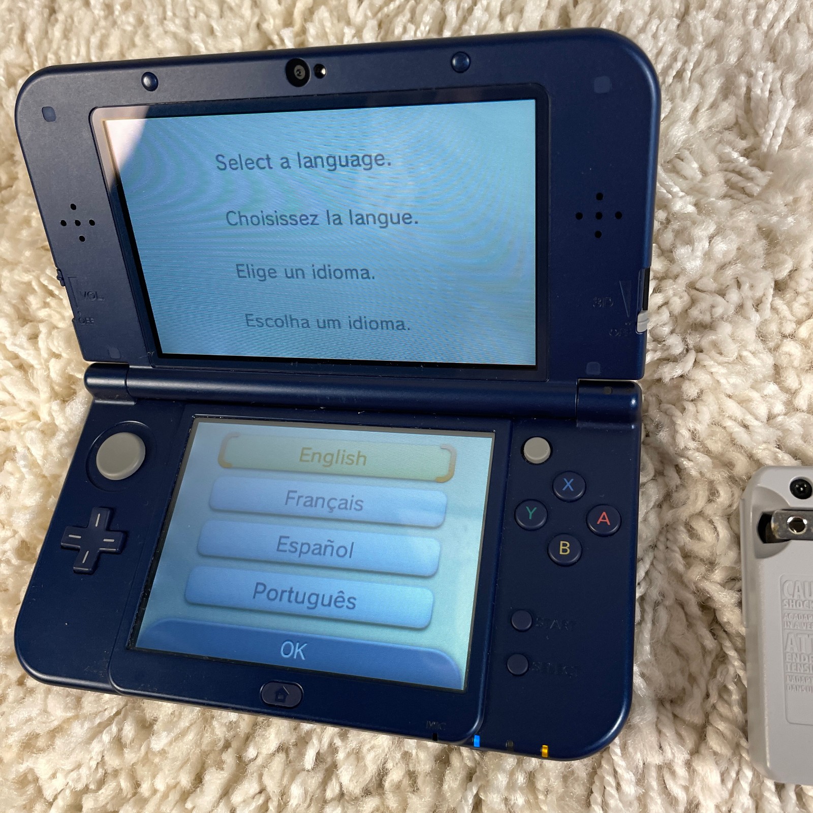 Nintendo New 3DS XL Galaxy Edition Handheld Console System RED-001 Tested