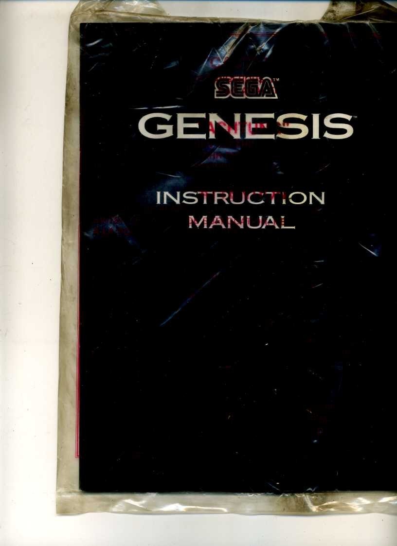 Sega INSTRUCTION MANUAL VINTAGE VIDEO GAME CONSOLE BOOKLET #577