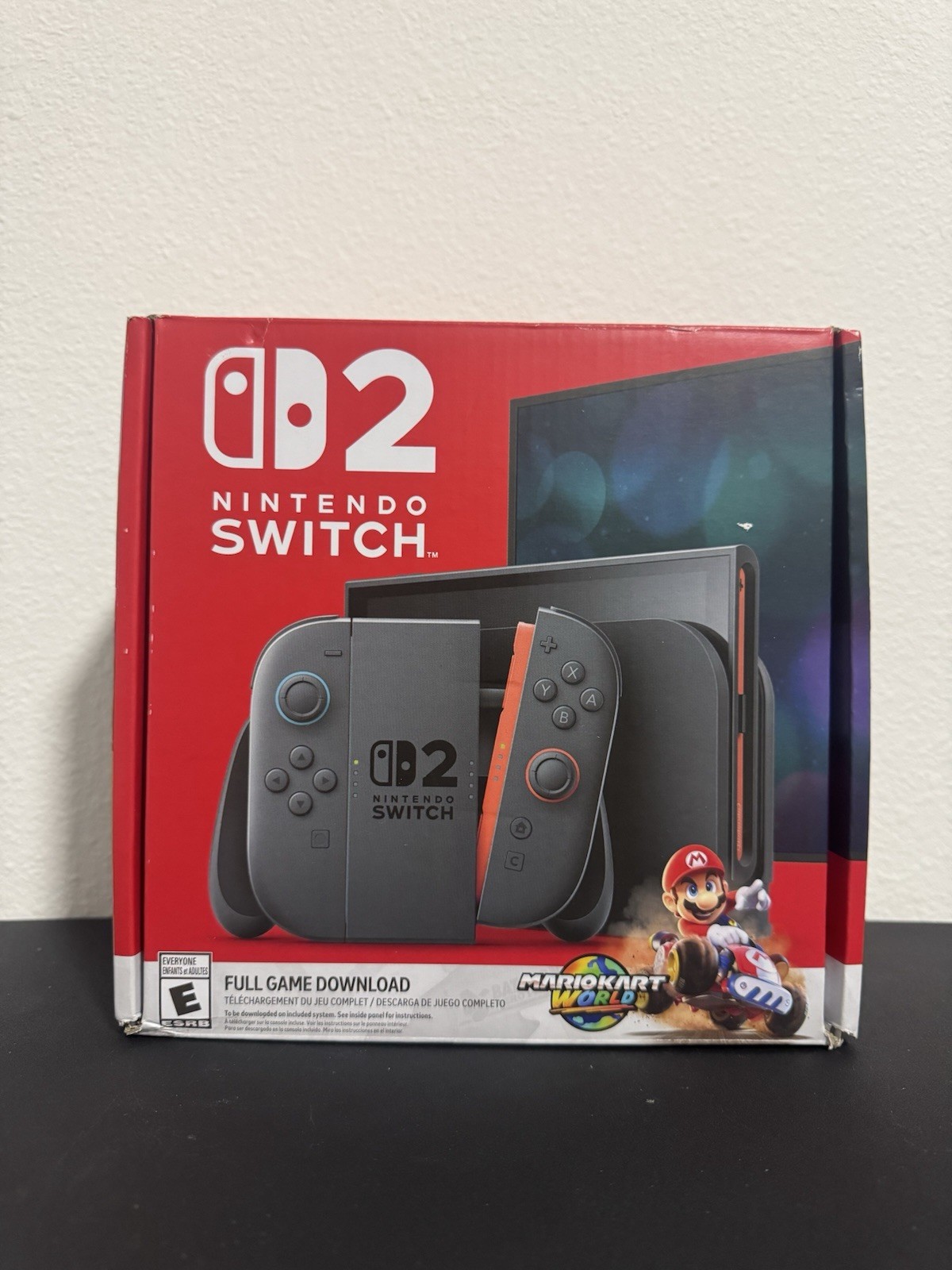 Nintendo Switch 2 Black Console Mario Kart World Bundle 256GB 1080p HDMI