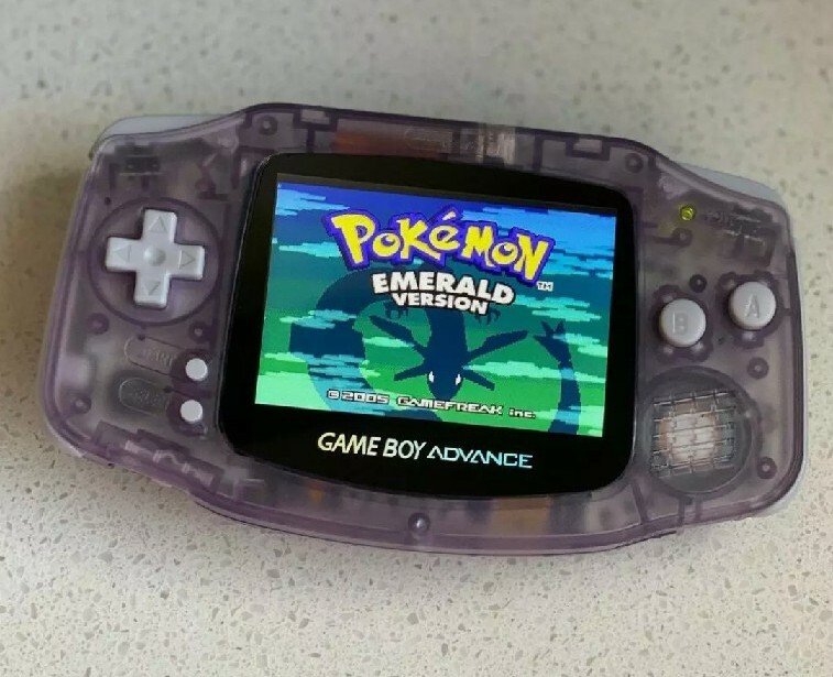 Nintendo Game Boy Advance ags101 indigo Glacier black Handheld System ips v5