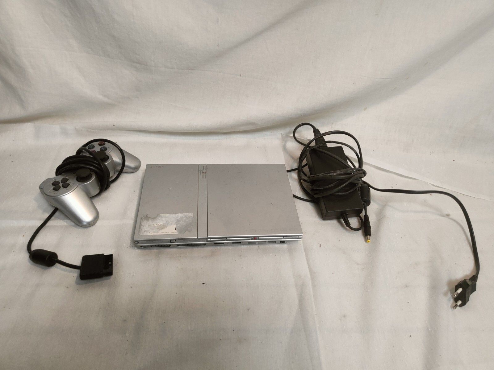 Sony PlayStation 2 Slim Console With Joystick Power Supply And Memory Card 8mb