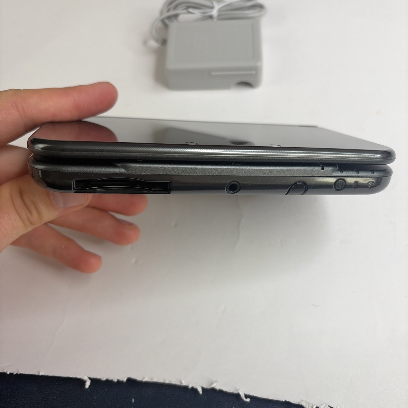 Clean! New Nintendo 3DS XL Gray Black Console Charger Stylus US Version