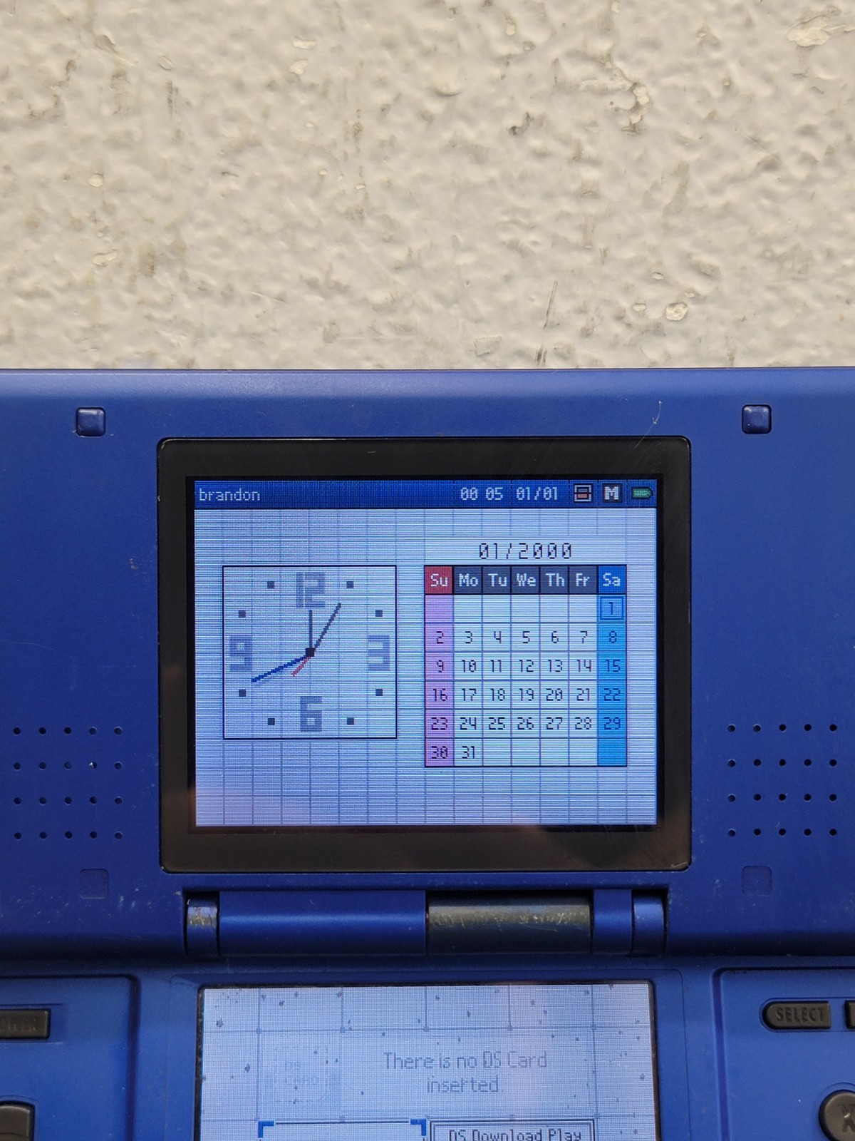 Nintendo DS NTR-001 Original Fat Console Blue 👁