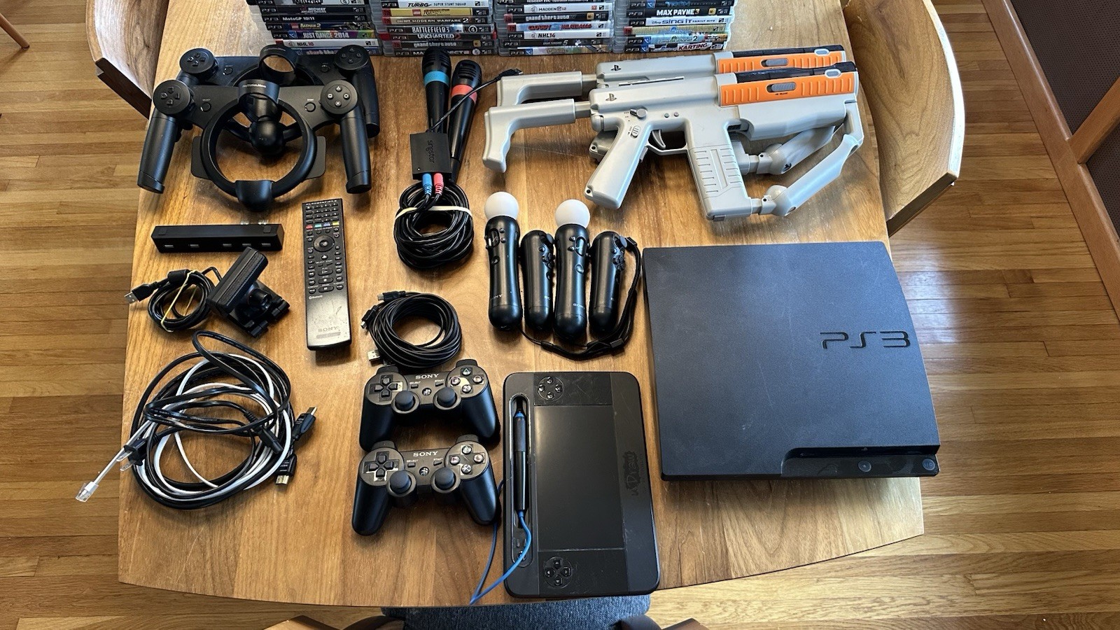 PlayStation 3 PS3 Bundle 2x Many Accessories 110 Games