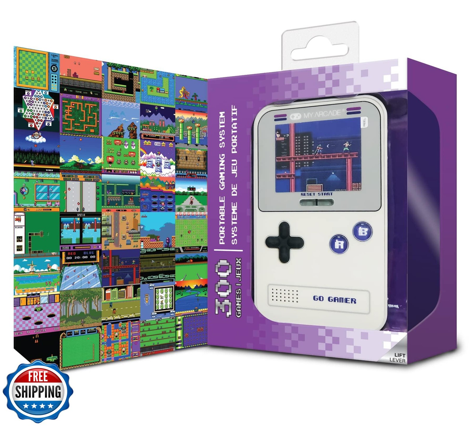 My Arcade Go Gamer Classic-Purple: Portable Electronic Game Conso