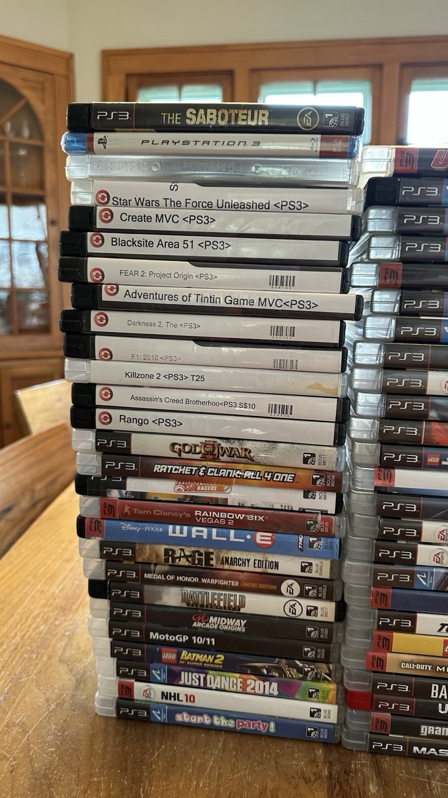 PlayStation 3 PS3 Bundle 2x Many Accessories 110 Games