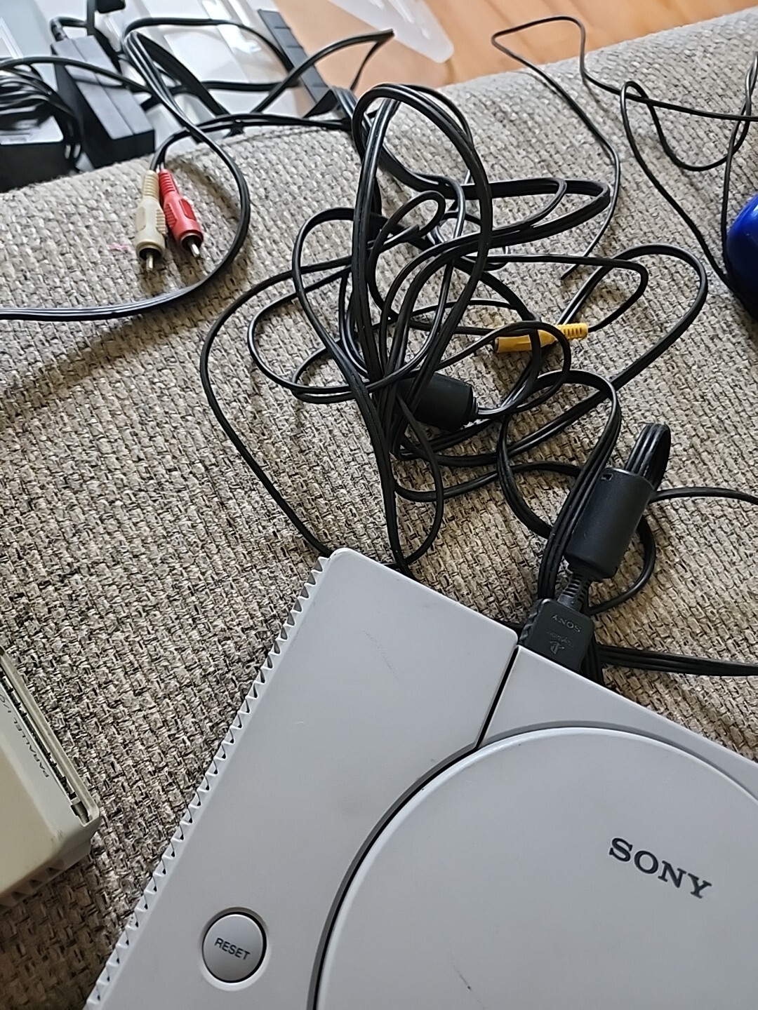 Two Sony PlayStation 1 Game Console – Gray..SCPH-1001 and SCPH-7501..Not Tested!
