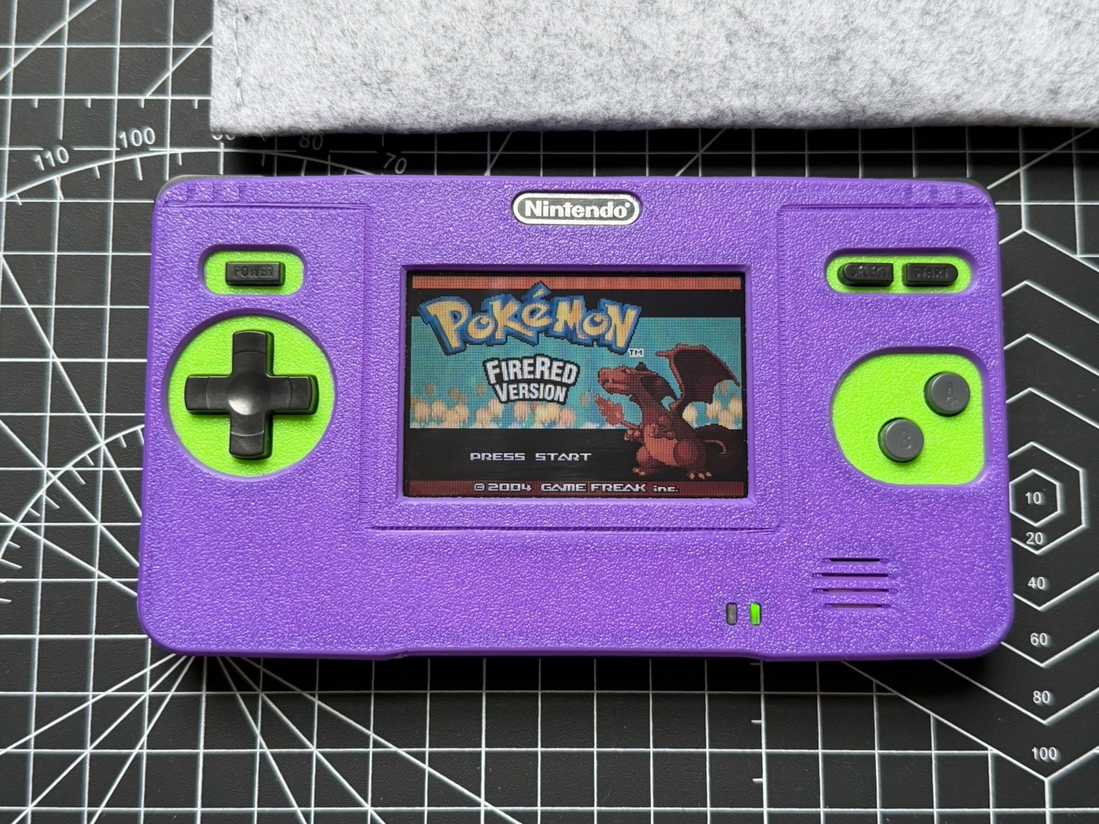 Nintendo DS To GBA Gameboy Macro XL 3D Print Front & Sound Amp & USBC – Purple