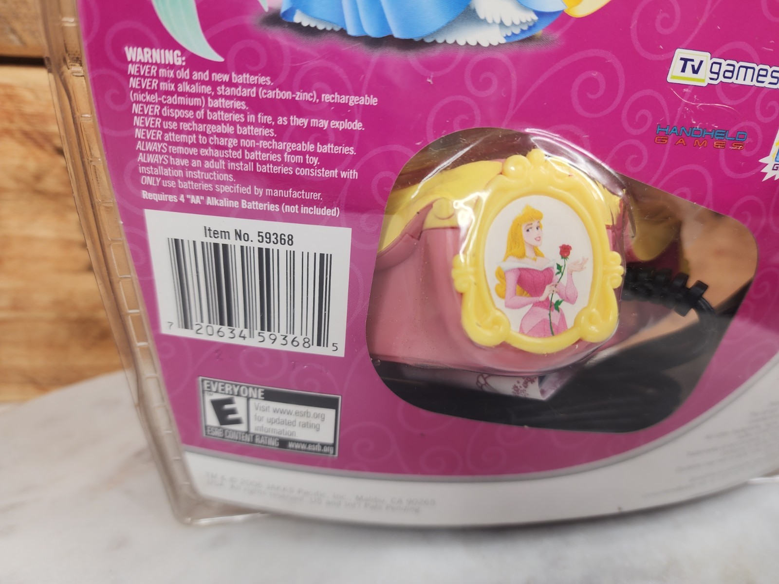 2006 Jakks Disney Princess Magical Adventures 2nd Ed. Plug & Play TV w/ 5 Games