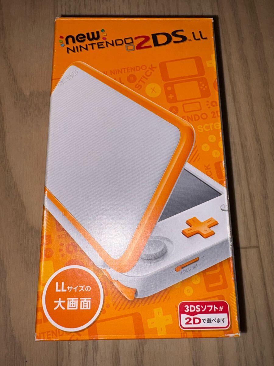 Mint – Nintendo 2DS LL Console – White × Orange w/Box Japanese Region Codes JP