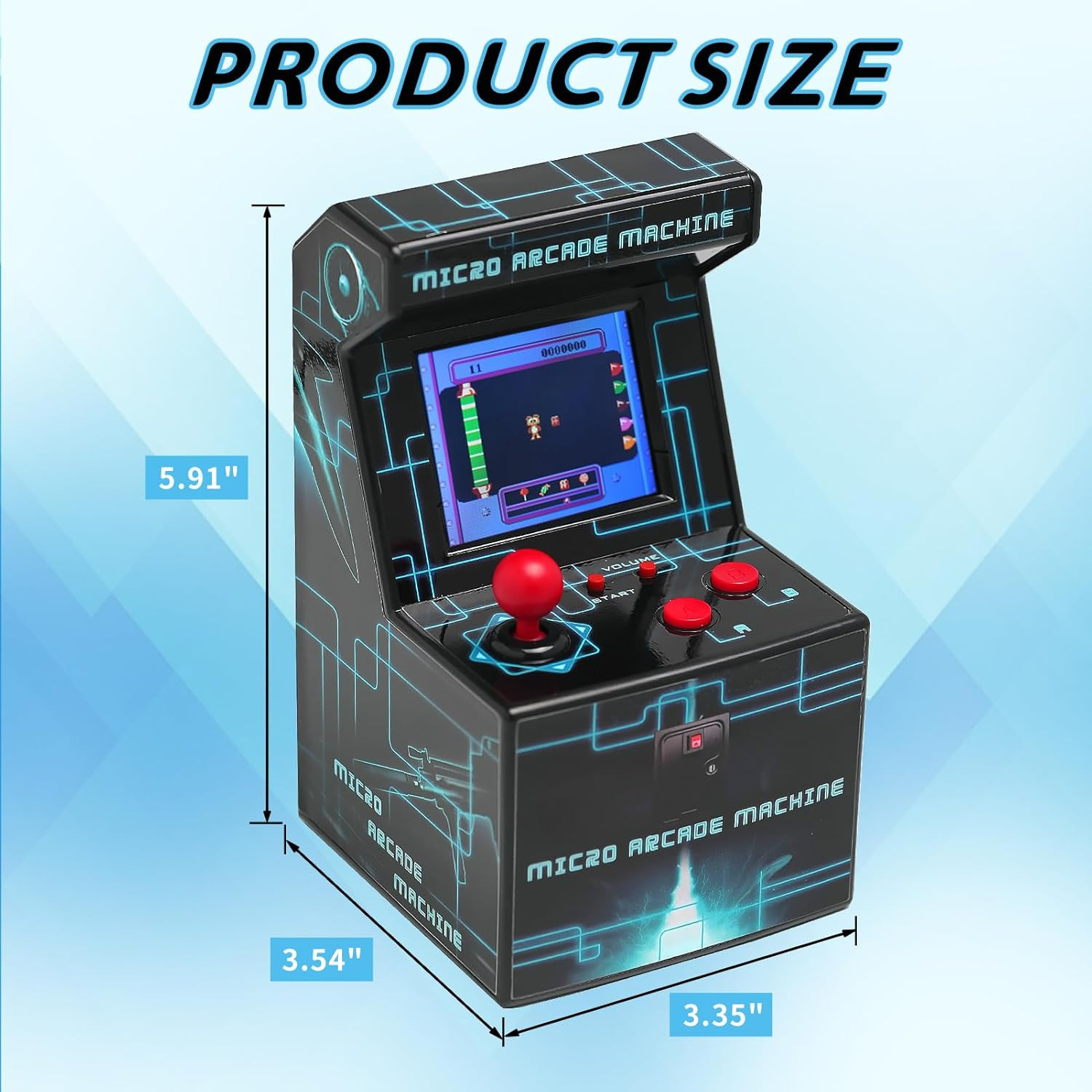 Retro Handheld Game Console for Kids, Mini Arcade Machine with 240 Built-In Game