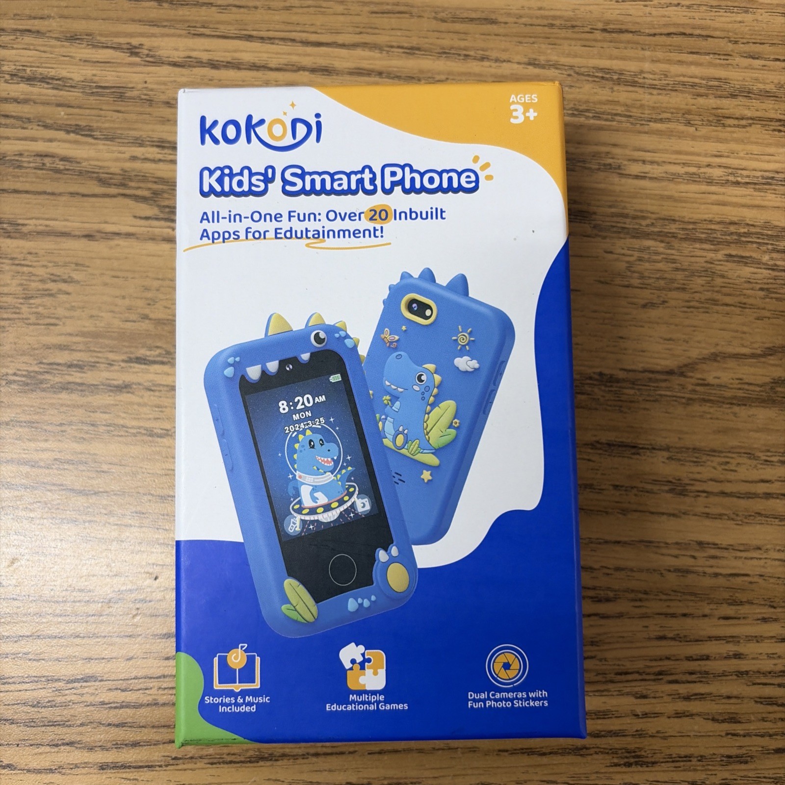 KOKODI Kids Toys Smartphone With 8GB SD Card, 2.8″ Touchscreen 22 apps included