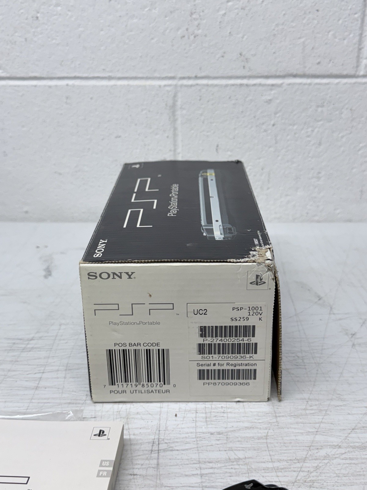 Sony PSP PlayStation Portable Black Console Model 1001 w/ Original Box – Tested