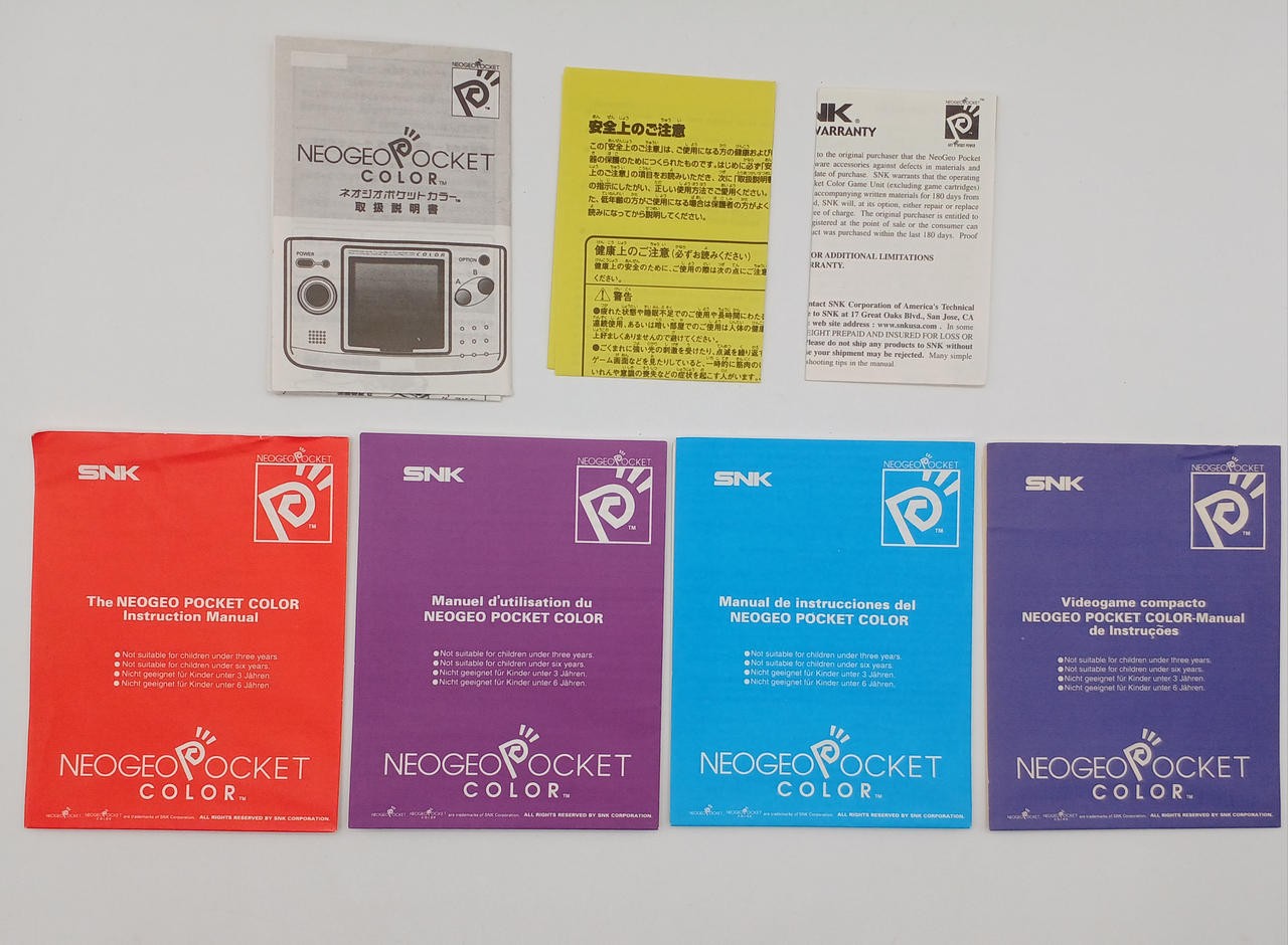 Neo Geo Pocket Color Ocean Blue Model Number Overseas Version SNK