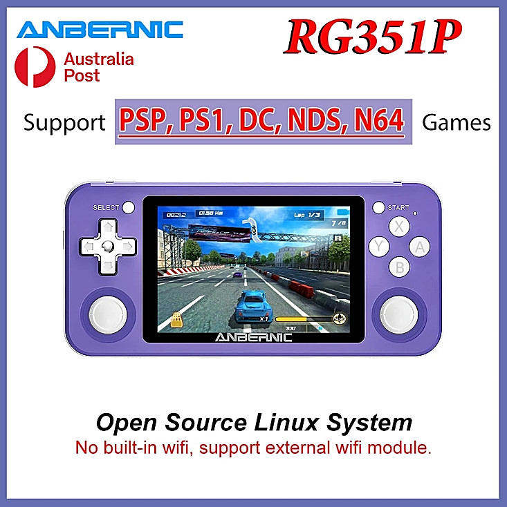 Anbernic RG351P Retro Game Console Handheld Linux 64Bit 128G 2500Game IPS Screen