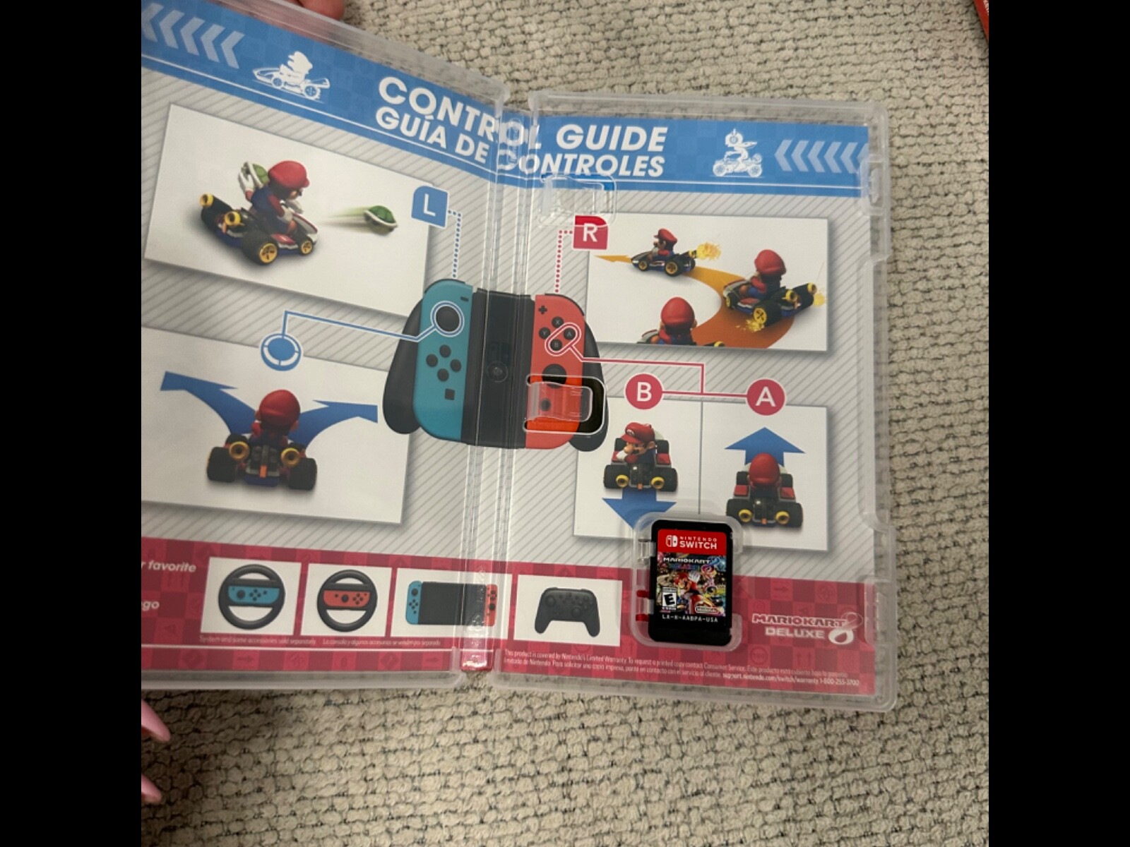 Barley used Nintendo Switch OLED Model-64GB Red/Blue with many games,accessories