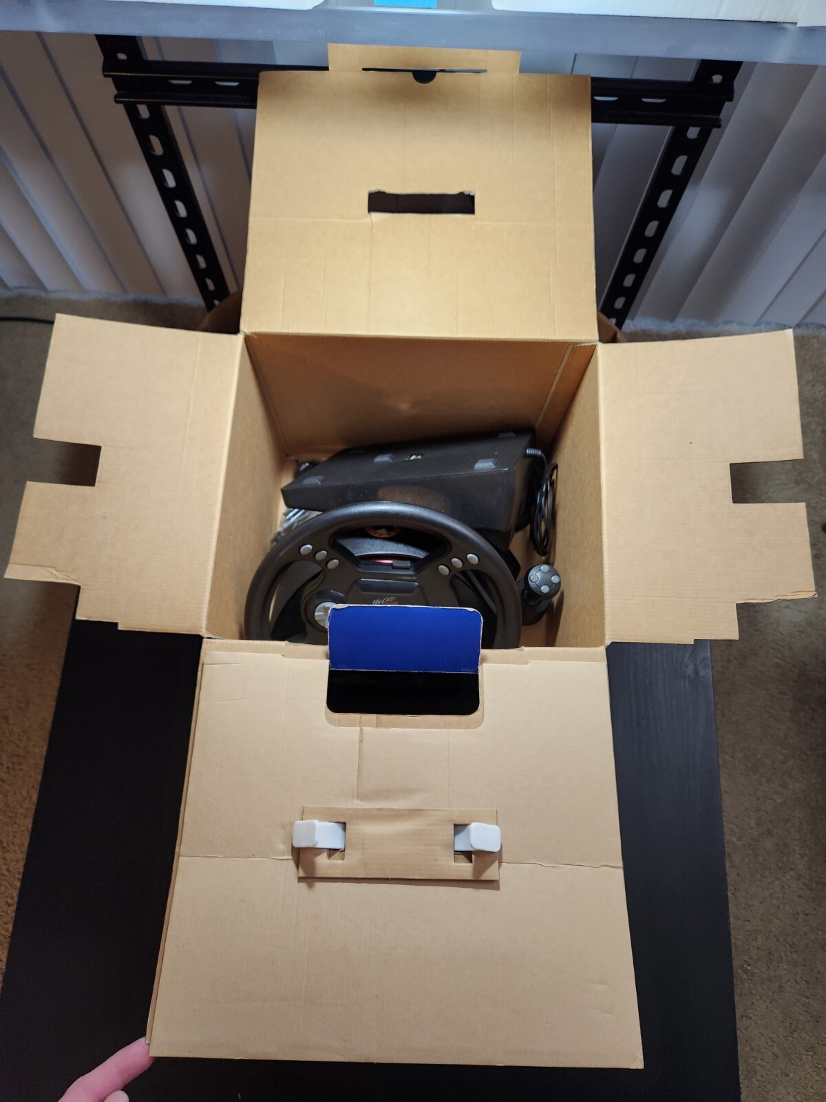Open Used – Nintendo 64 – Mad Catz – Analog Steering Wheel w/ Force Pack – 1997