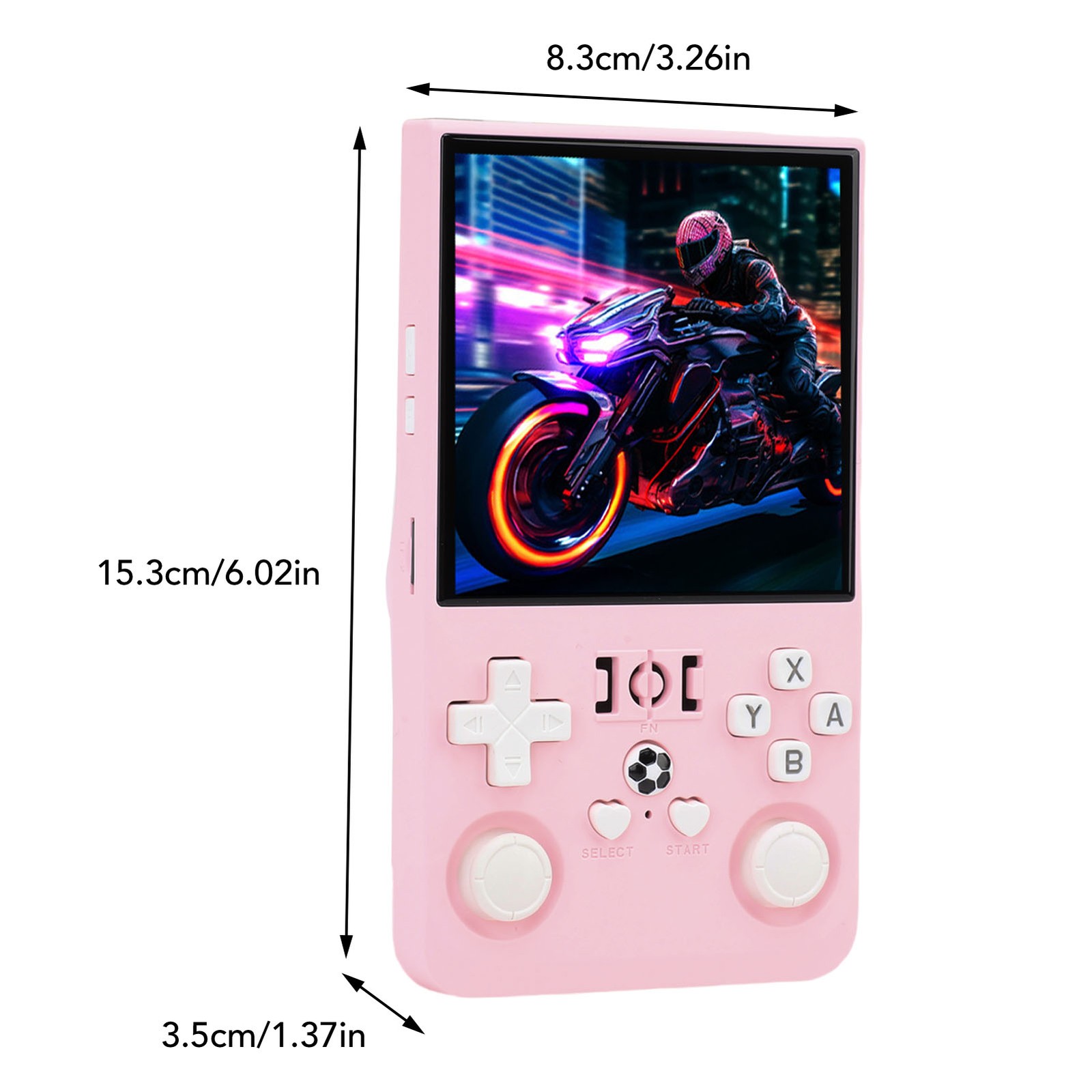 R36MAX Retro Handheld Game Console 4000mAh Long Battery Life 4 Inch Open So CSLY