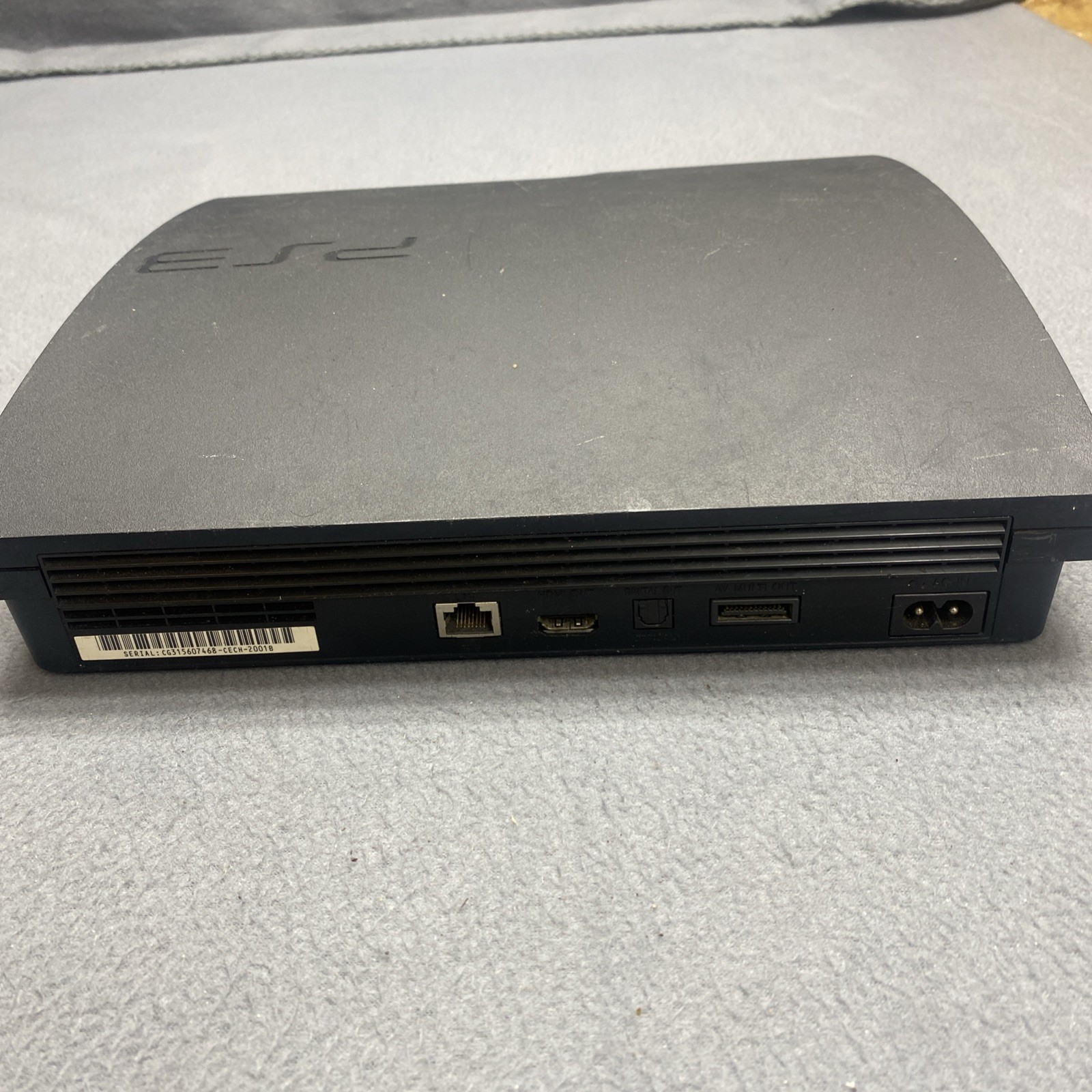 Sony PlayStation 3 PS3 Slim Console CECH-2001B 320GB Black Parts Repair Read 3