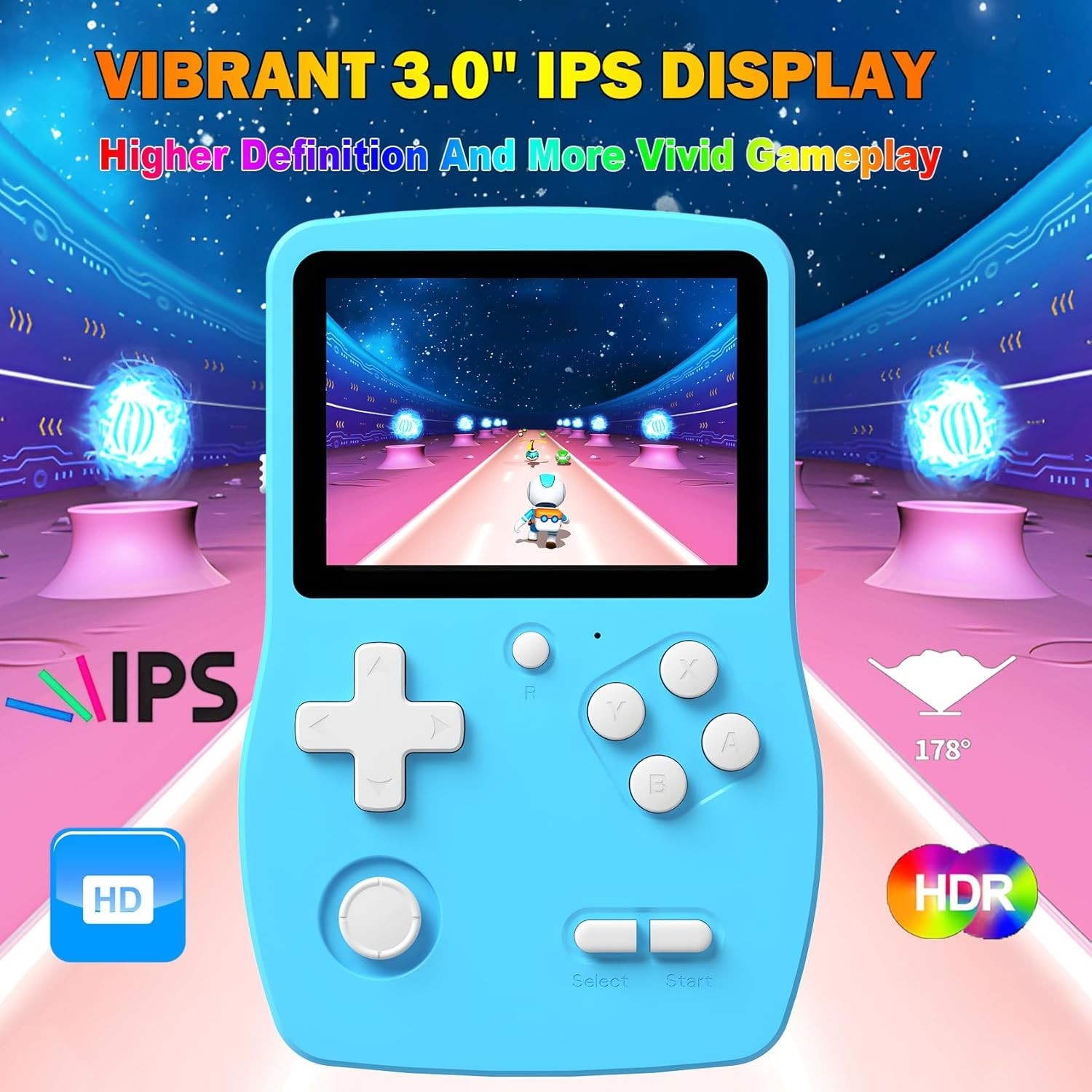 32 Bit Handheld Games for Kids Preloaded 139 Video Games, Portable Video Gaming