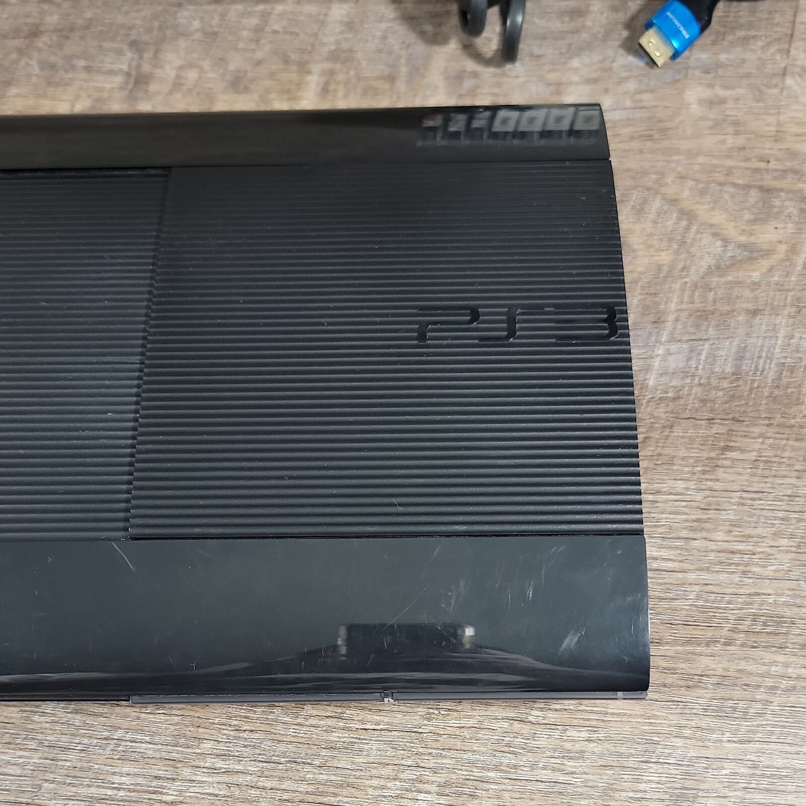 Sony PlayStation 3 Super Slim PS3 Console CECH-4001B Bundle WORKS No controllers