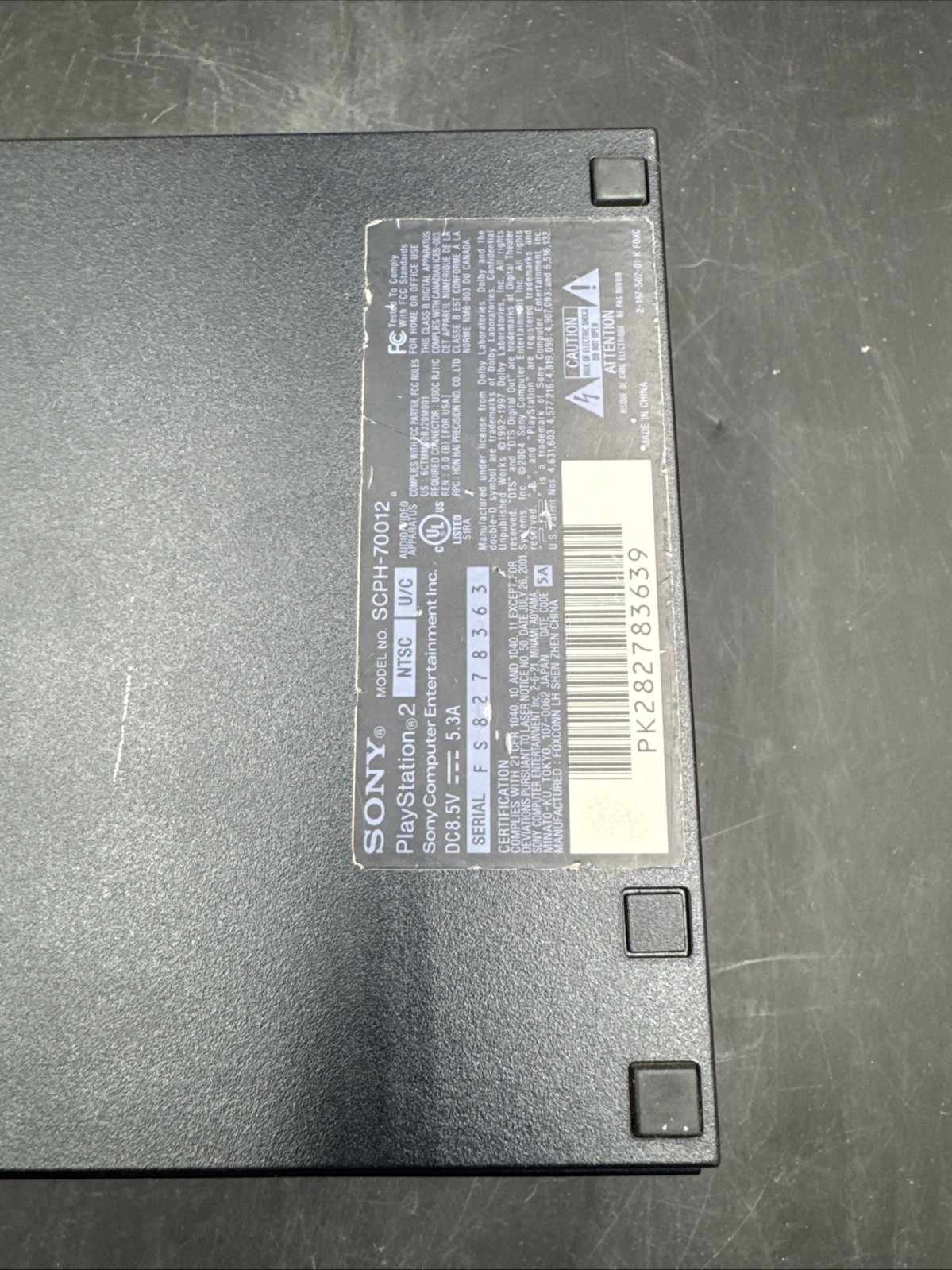 Sony PlayStation 2 PS2 Slim Console SCPH-70012 Black Tested Working Console Only