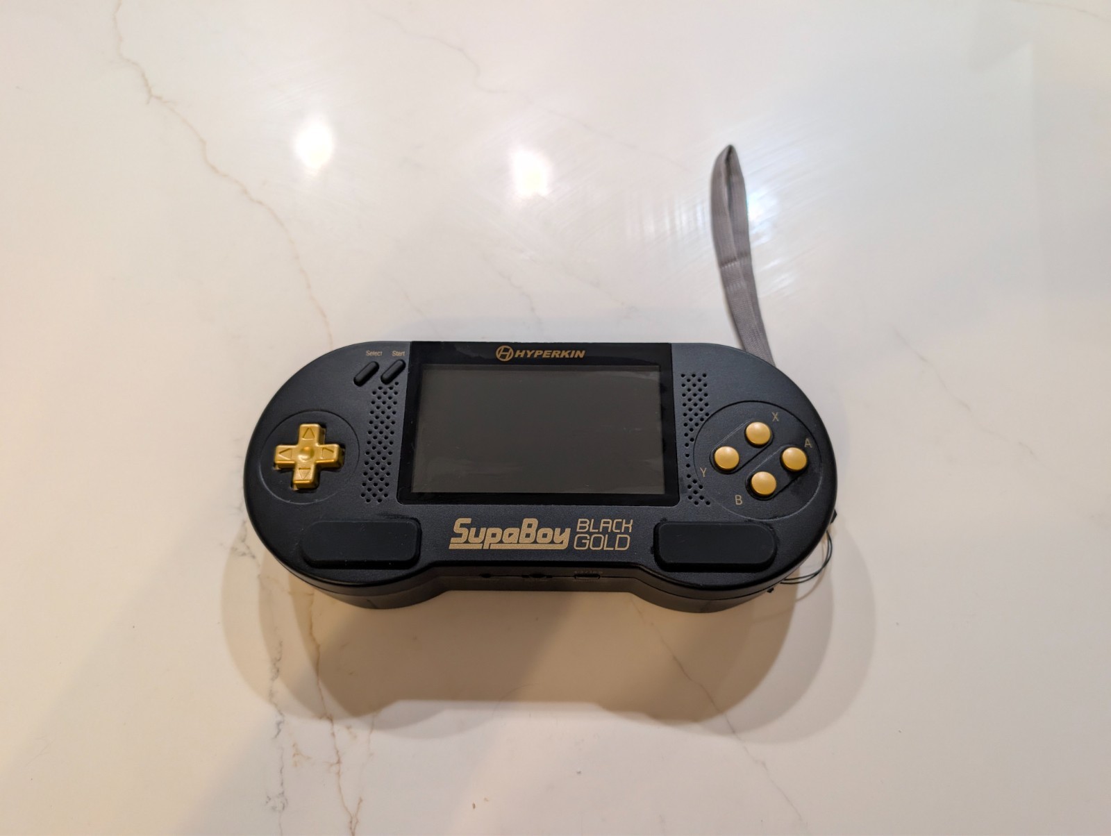 Used Hyperkin SupaBoy Portable Pocket BlackGold Console (Box & Manual Included)