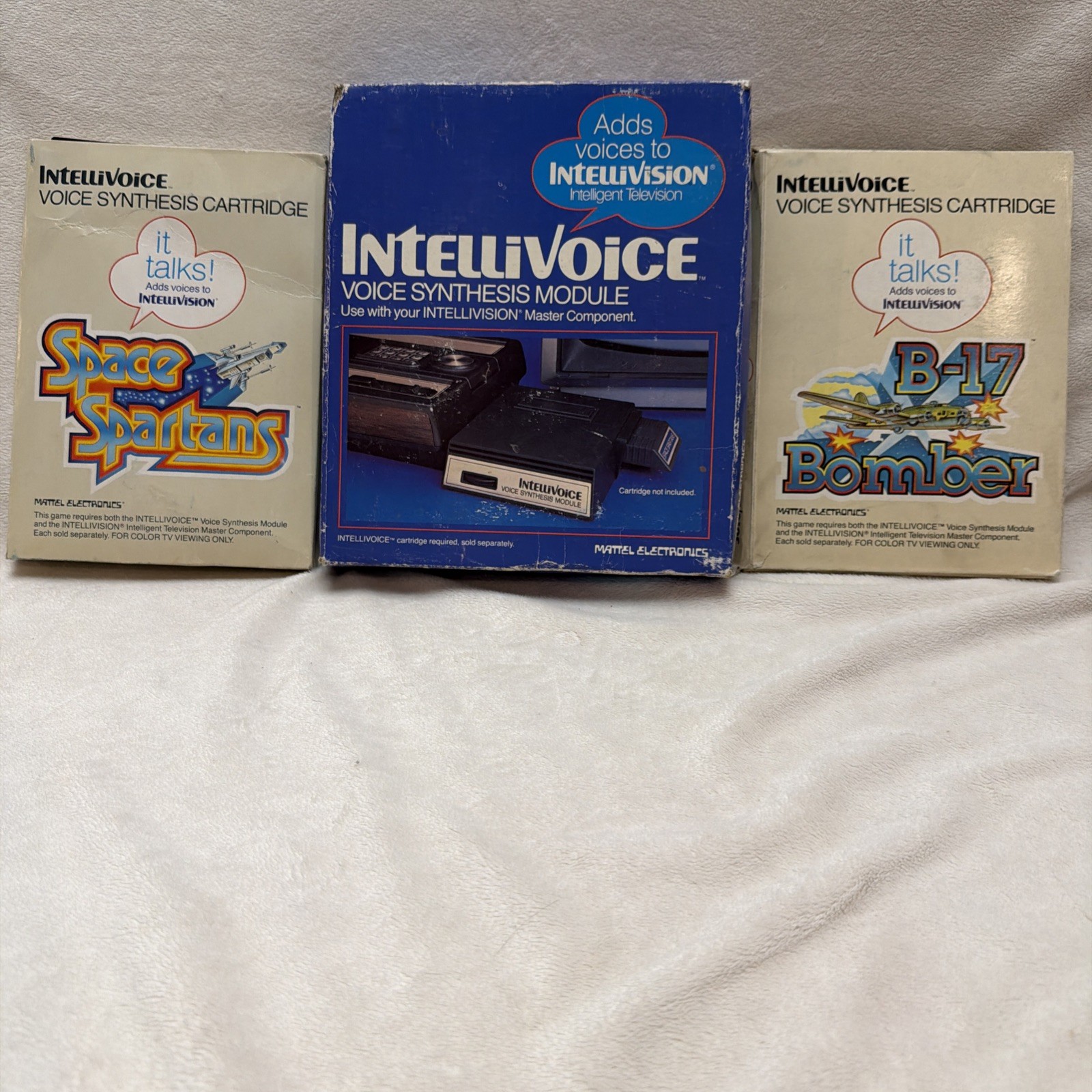 Vintage Mattel InteliVoice for the Intellivision gaming system +2 Games