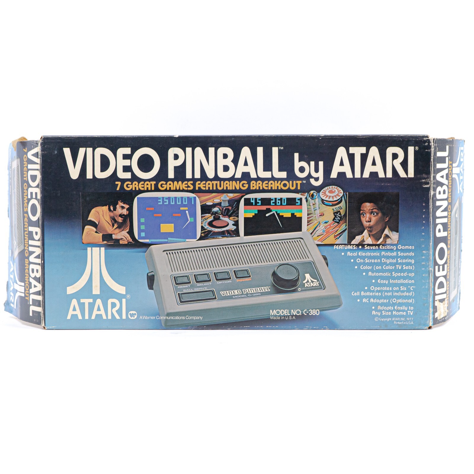 Atari Video Pinball C-380 with Original Box (Untested)