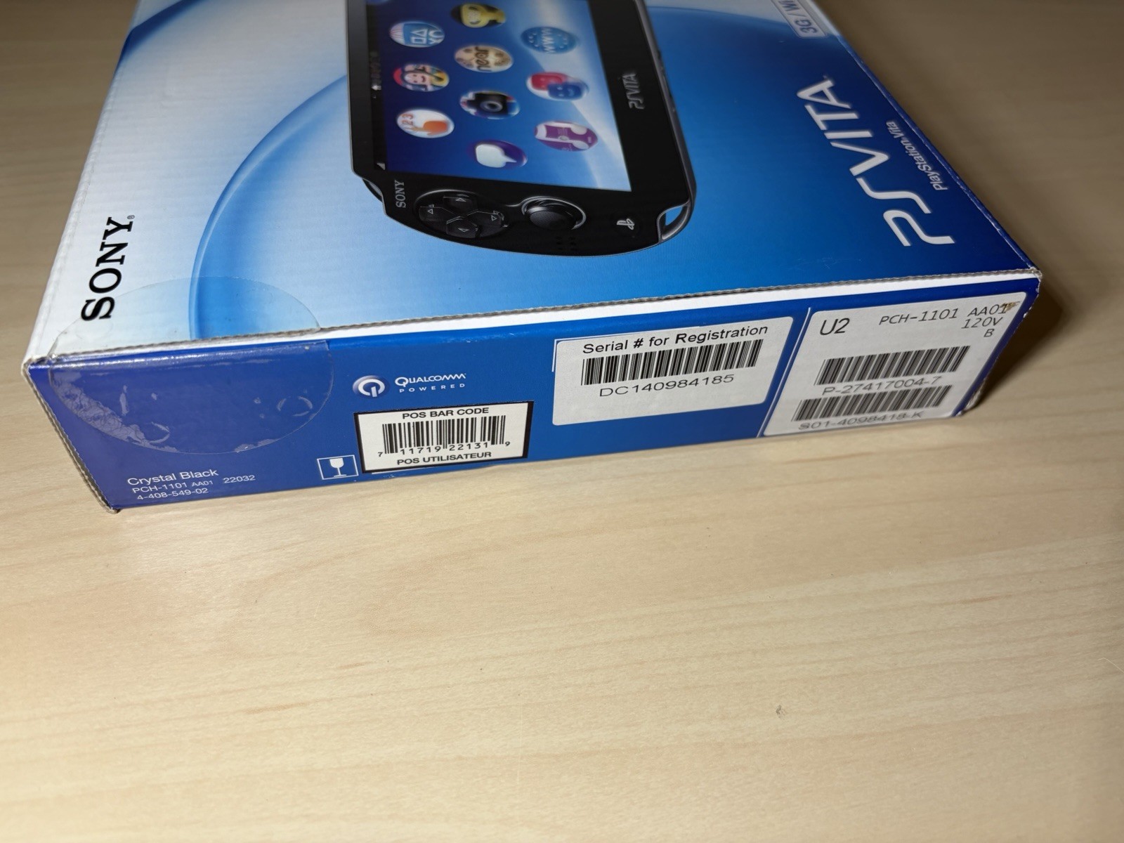 Sony PS Vita Black Handheld Console PCH-1101 Complete Near Mint