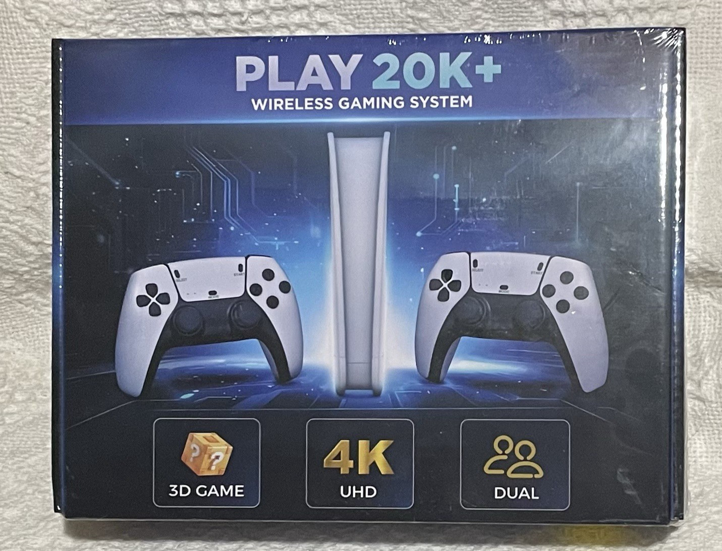 PLAY 20K+ Wireless Gaming System 4K HDMI Dual Controllers Retro Console 20KGames