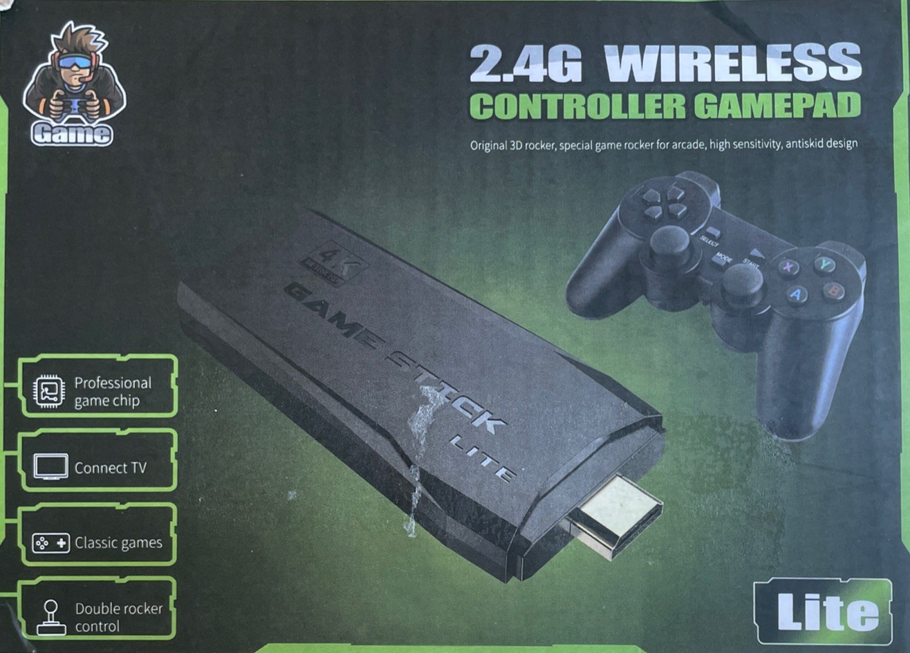 Retro Game Console, Plug and Play Video Game, 2.4GHz Wireless Controller New