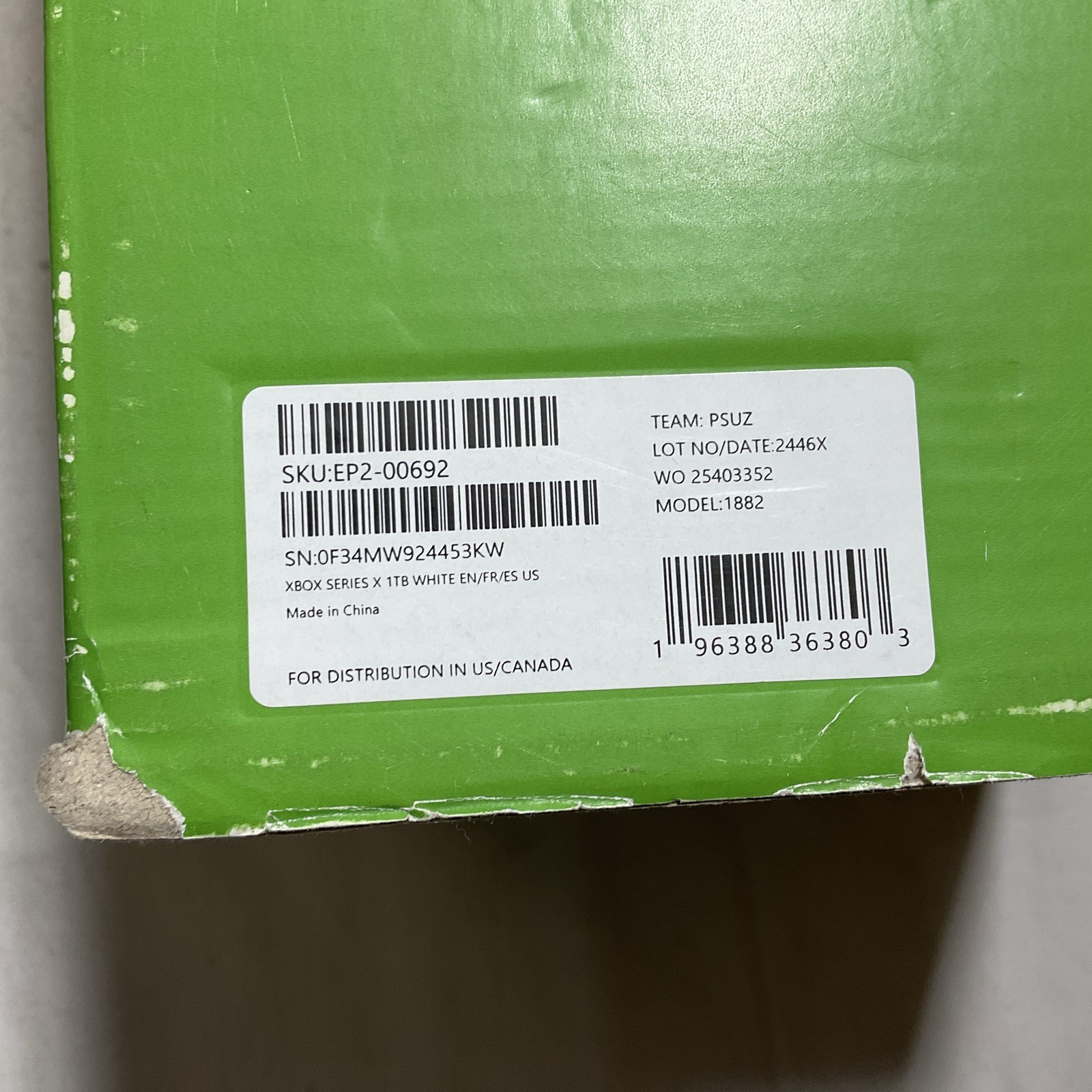 Xbox Series X 1TB All-Digital Console – White -Brand New In Box (Damaged Box) G8